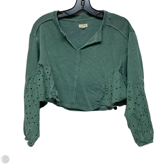 Top Long Sleeve By Pilcro In Green, Size: Xxs