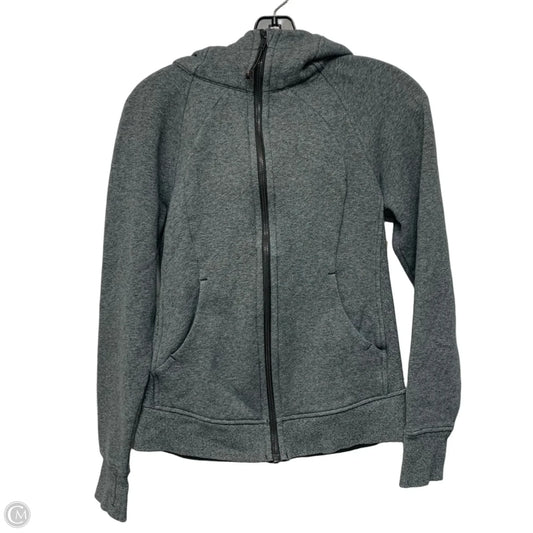 Athletic Jacket By Lululemon In Grey, Size: S