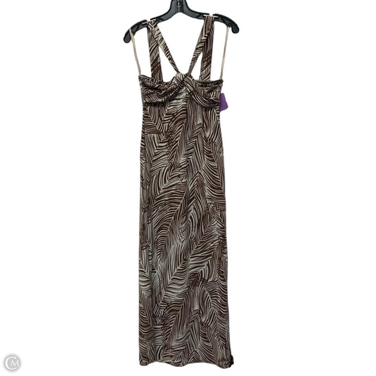 Dress Casual Maxi By Bcbgmaxazria In Brown & Cream, Size: S