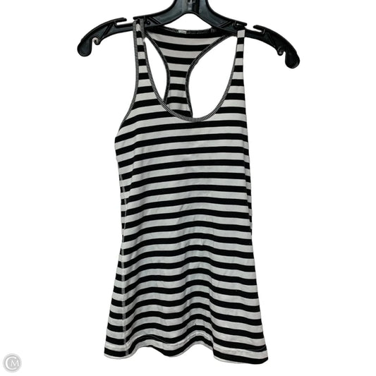 Athletic Tank Top By Lululemon In Striped Pattern, Size: S