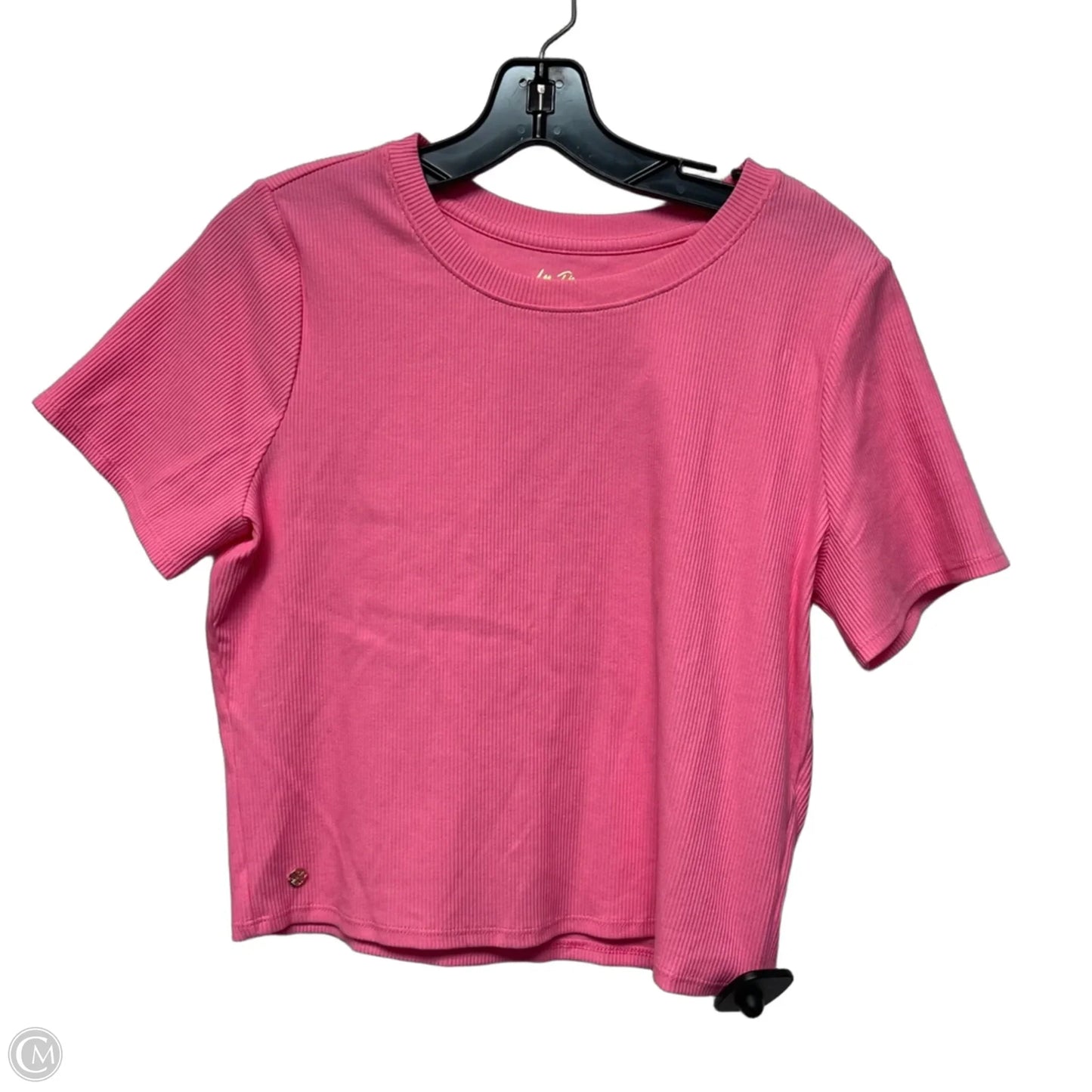 Top Short Sleeve Designer By Lilly Pulitzer In Pink, Size: L