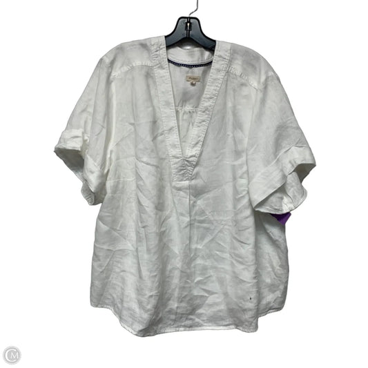 Top Short Sleeve By Pilcro In White, Size: 2x