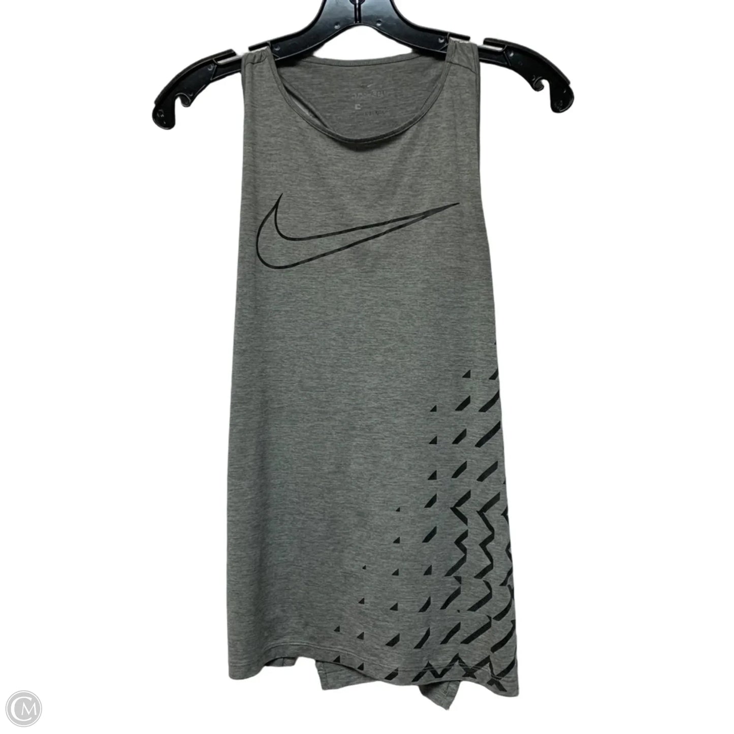 Athletic Tank Top By Nike Apparel In Grey, Size: S