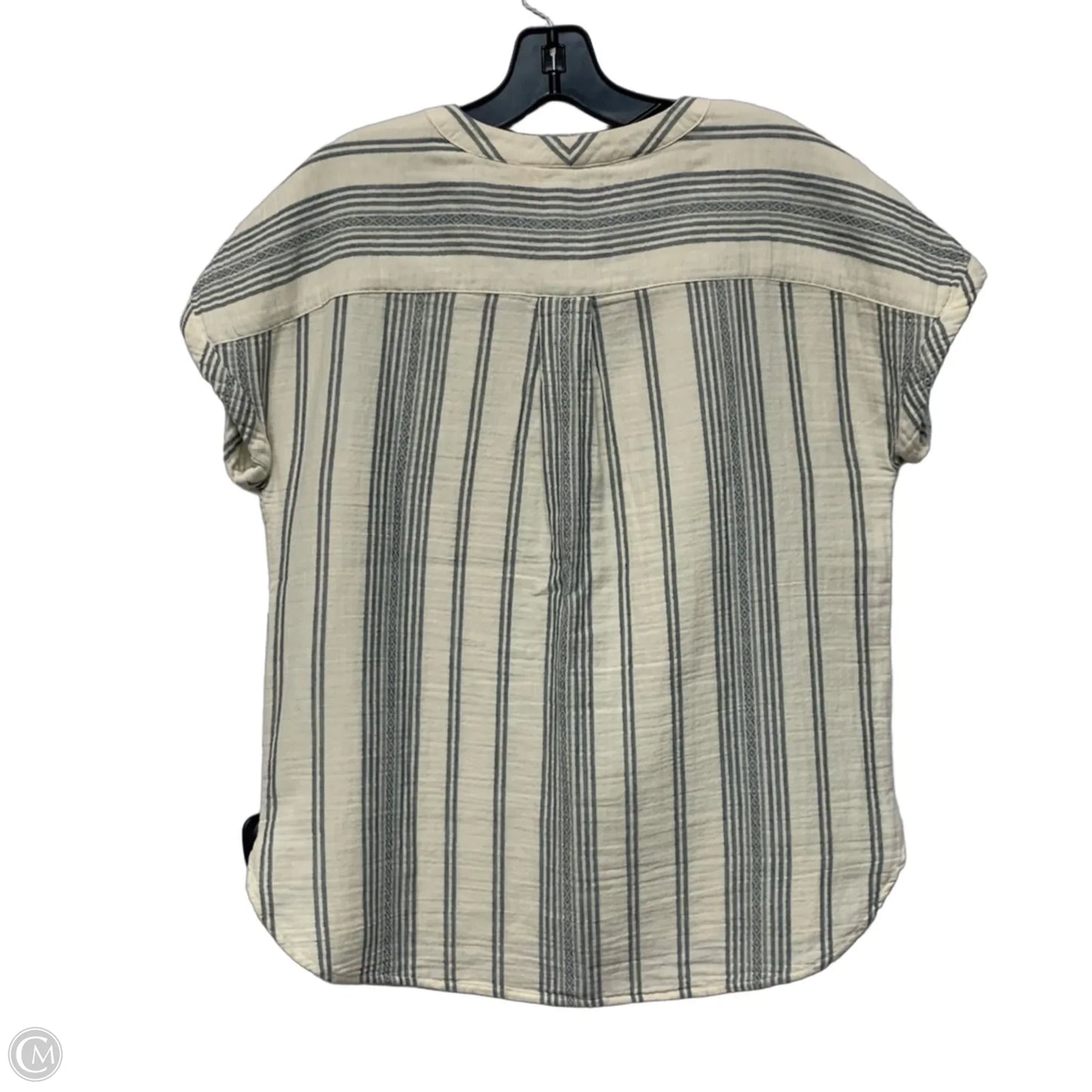 Top Short Sleeve By Faherty In Striped Pattern, Size: S