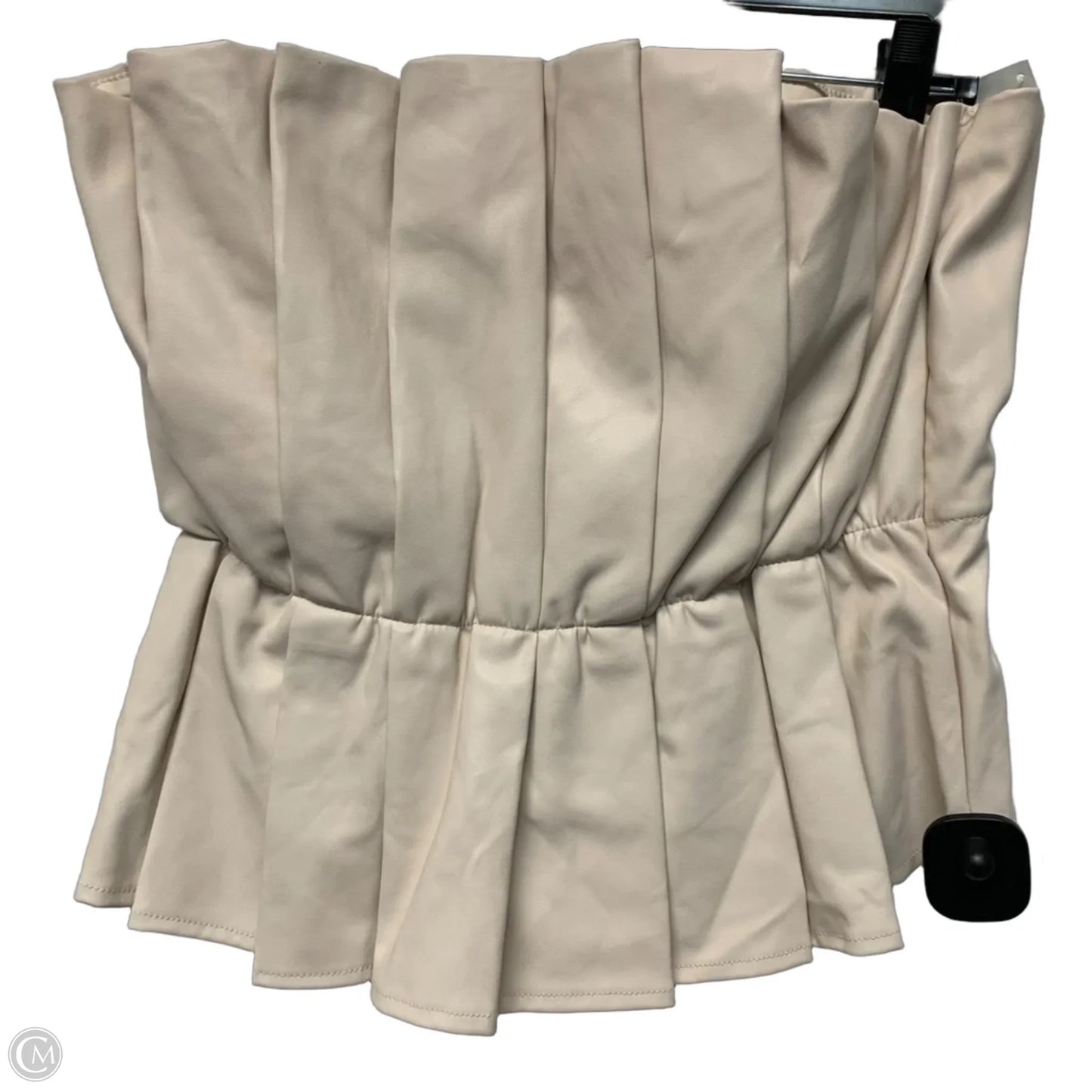 Top Sleeveless By Do + Be In Cream, Size: L