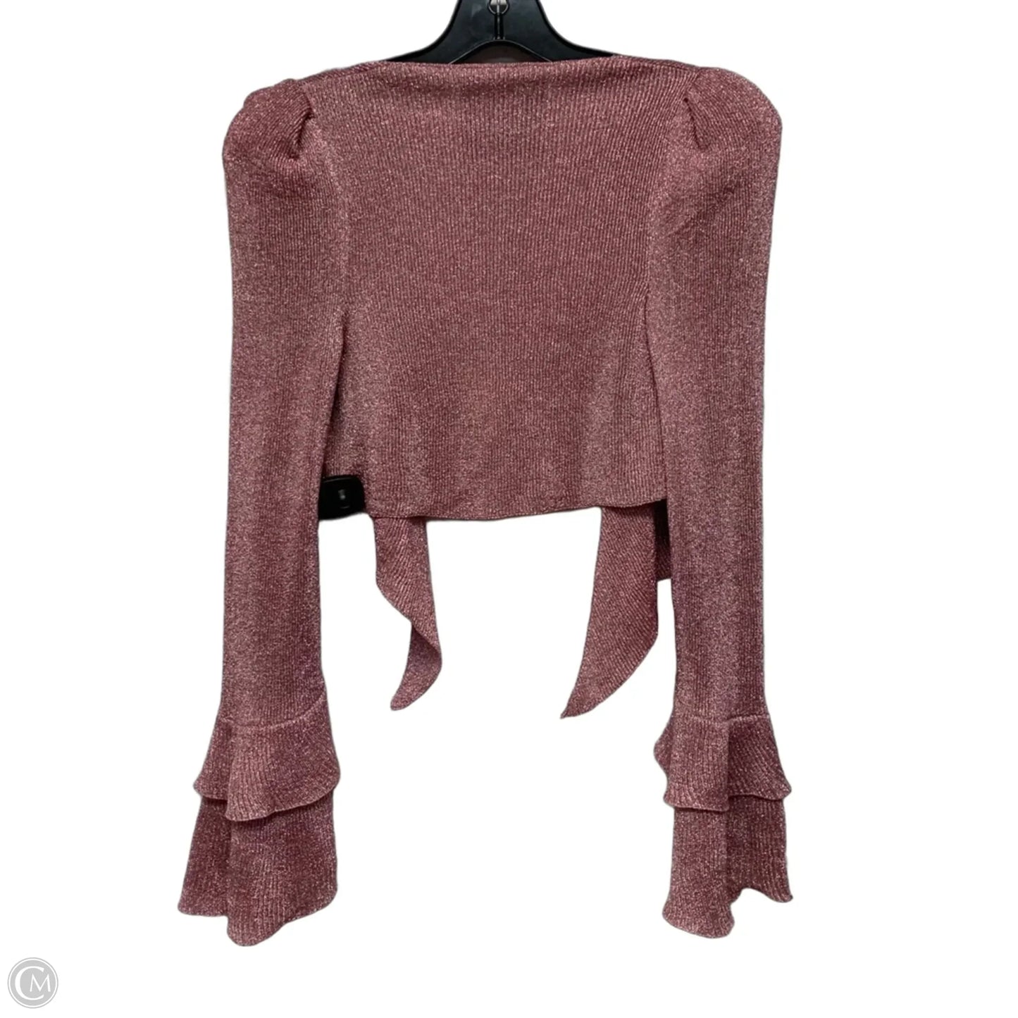 Cardigan Luxury Designer By Moschino In Pink, Size: S