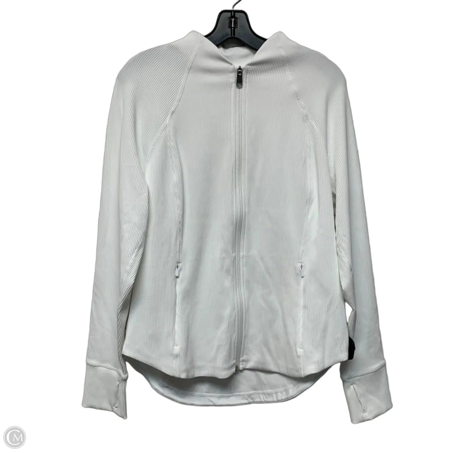 Athletic Jacket By Athleta In White, Size: Xl
