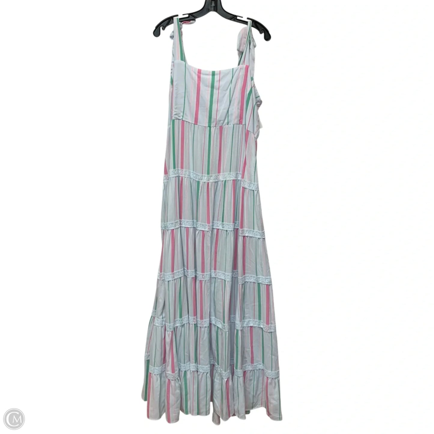 Dress Casual Maxi By Crown And Ivy In Blue & Pink, Size: Xl