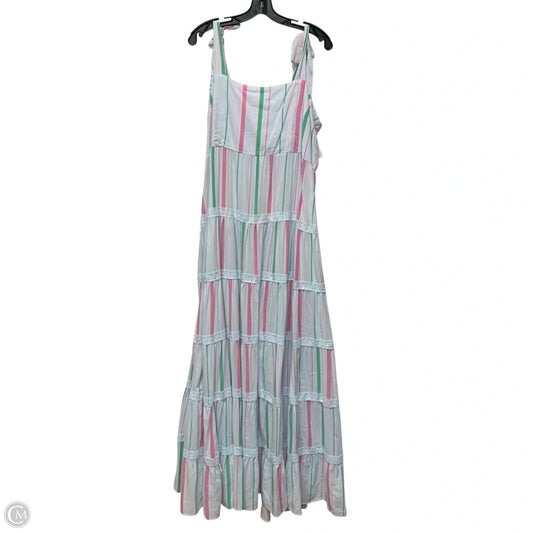 Dress Casual Maxi By Crown And Ivy In Blue & Pink, Size: Xl