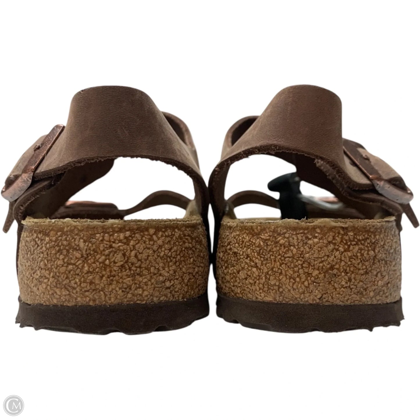 Sandals Flats By Birkenstock In Brown, Size: 8