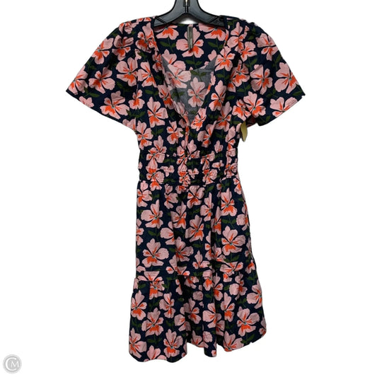 Dress Casual Short By Anthropologie In Blue & Pink, Size: S