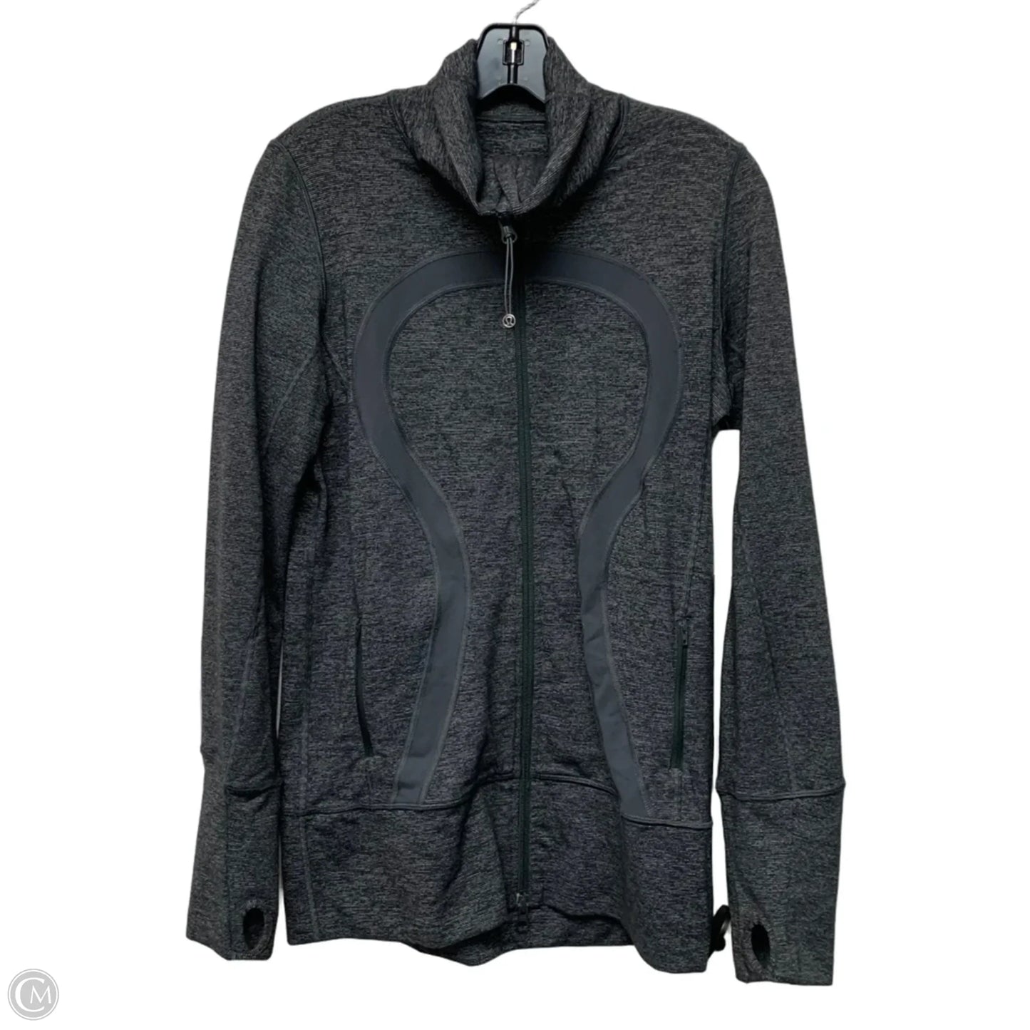 Athletic Jacket By Lululemon In Grey, Size: M