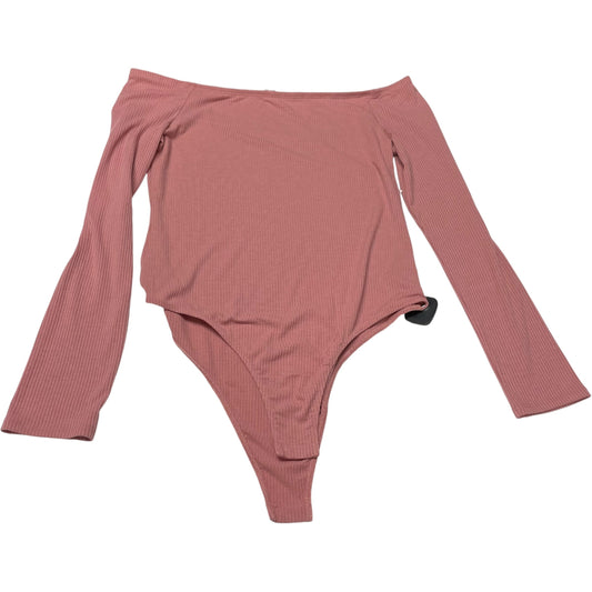 Bodysuit By Ambiance Apparel In Pink, Size: Xl