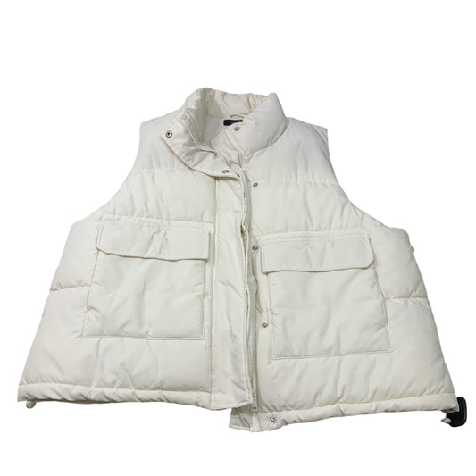 Vest Puffer & Quilted By Forever 21 In Cream, Size: 3x