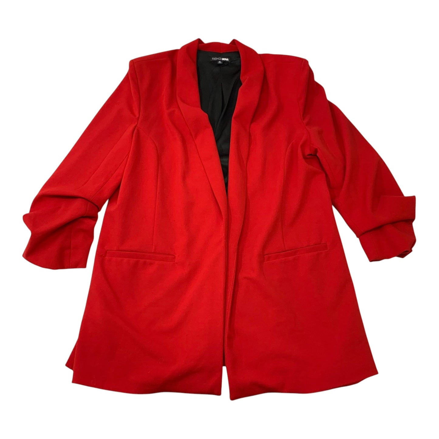 Blazer By Fashion Nova In Red, Size: Xl