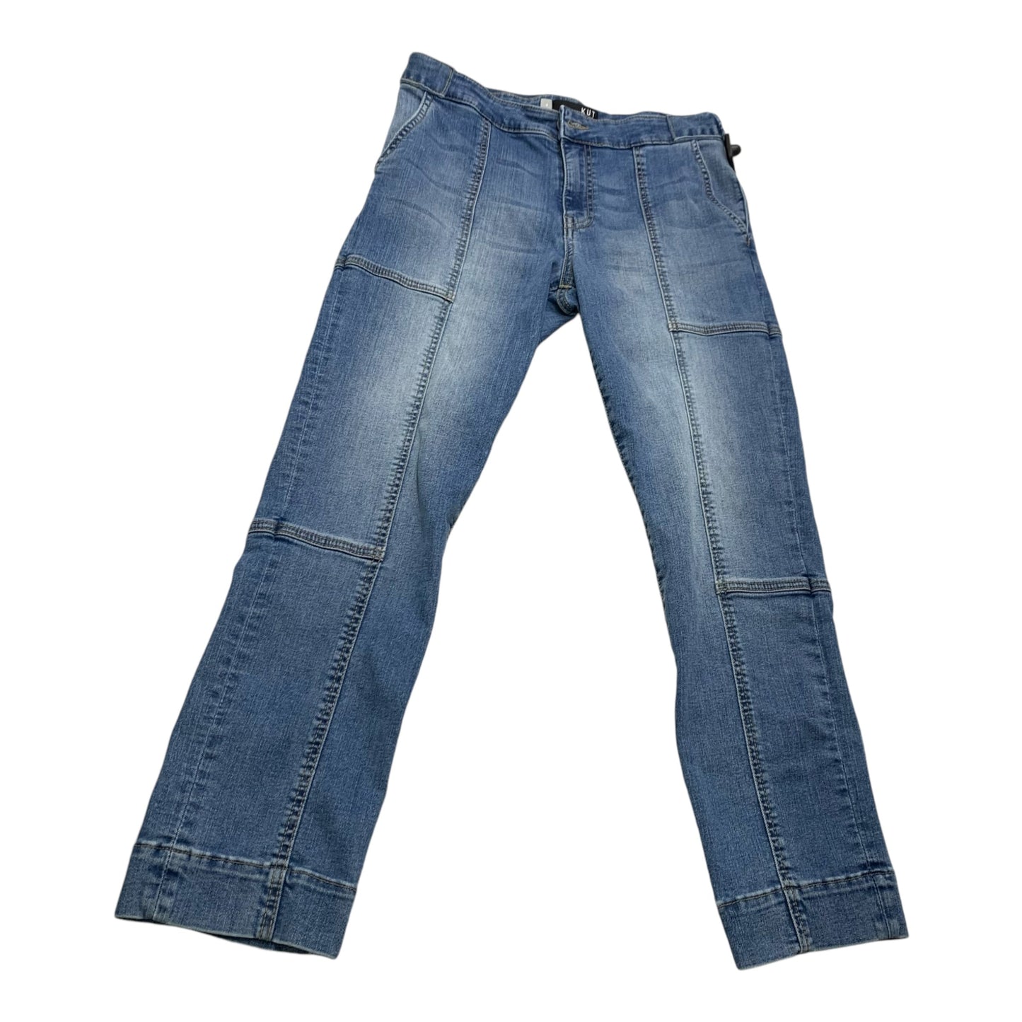 Jeans Straight By Kut In Blue Denim, Size: 4