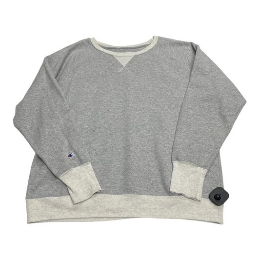 Sweatshirt Crewneck By Champion In Grey, Size: Xl