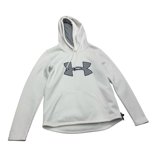 Athletic Sweatshirt Hoodie By Under Armour In White, Size: Xs