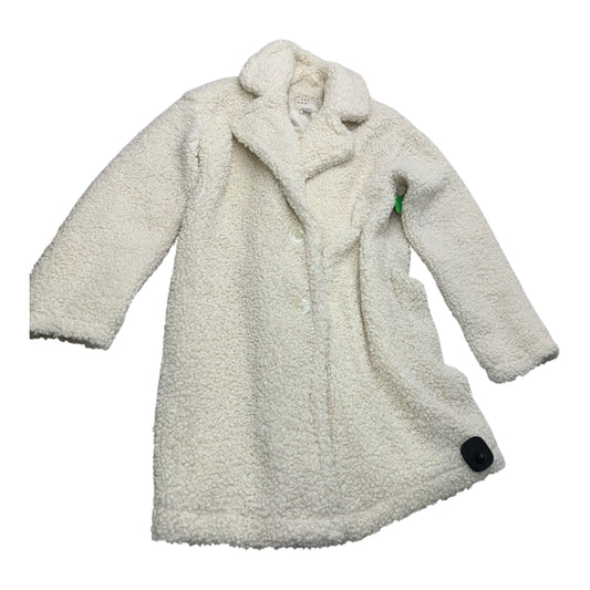 Jacket Faux Fur & Sherpa By A New Day In White, Size: Xs