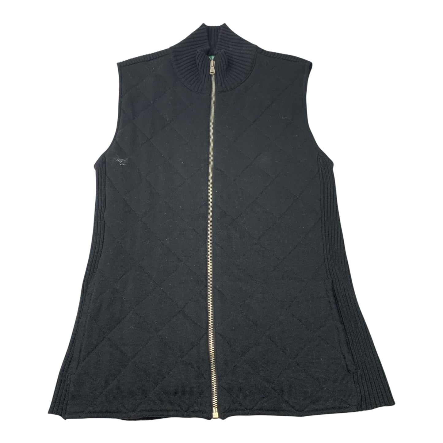 Vest Puffer & Quilted By Lauren By Ralph Lauren In Black, Size: L