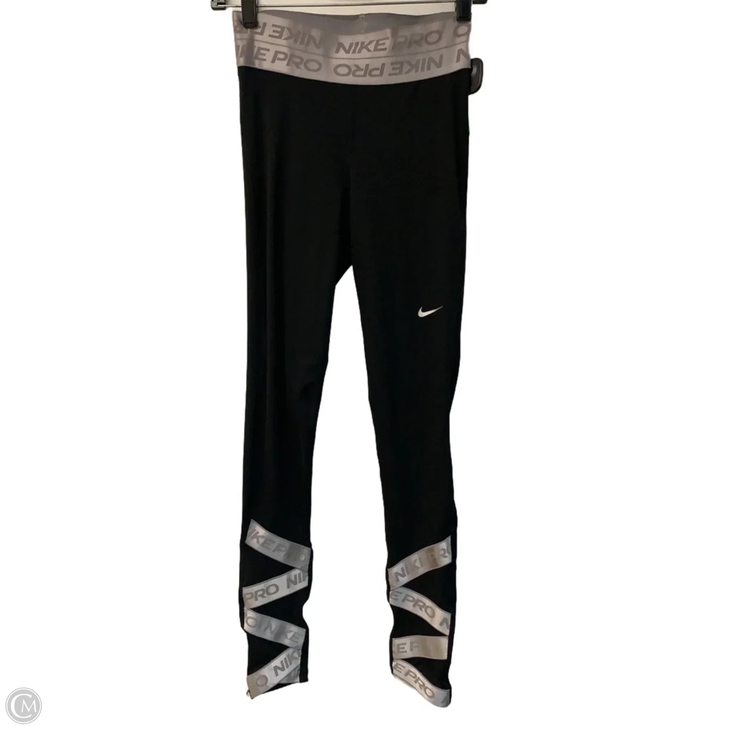 Athletic Leggings By Nike Apparel In Black, Size: S