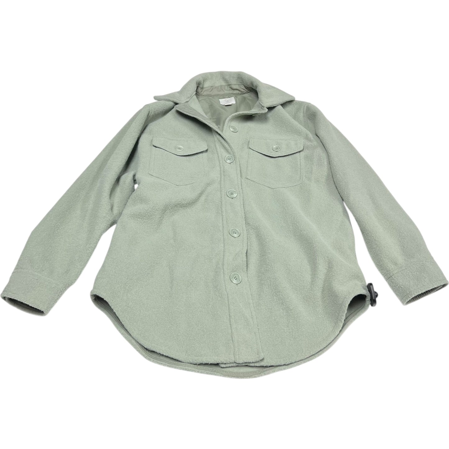 Jacket Shirt By Joie In Green, Size: Xs