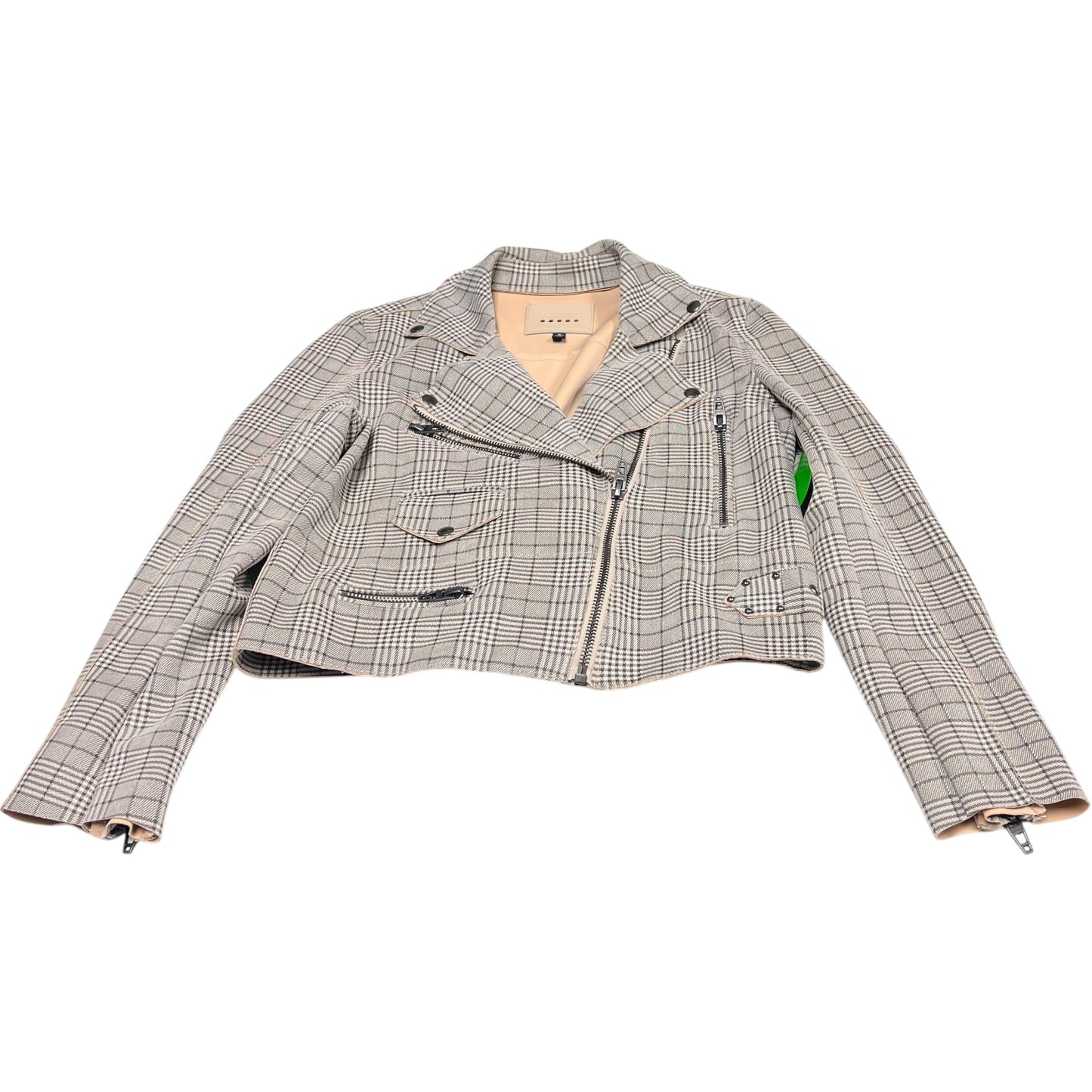 Jacket Moto By Blanknyc In Plaid Pattern, Size: S