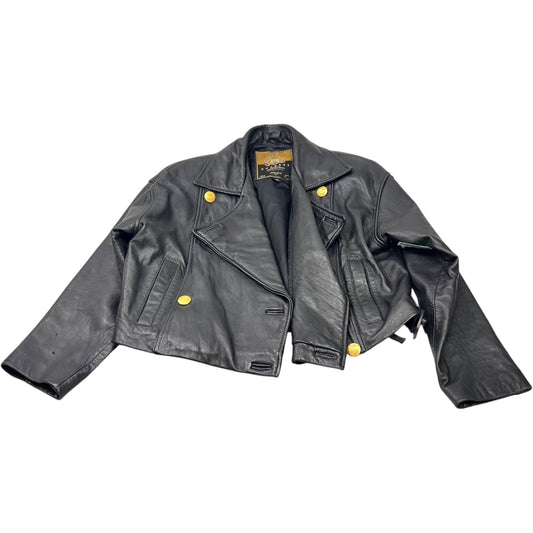 Jacket Leather By Express In Black, Size: S