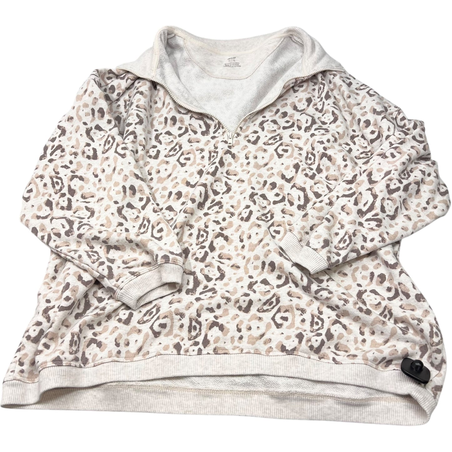 Sweatshirt Crewneck By Aerie In Animal Print, Size: Xl