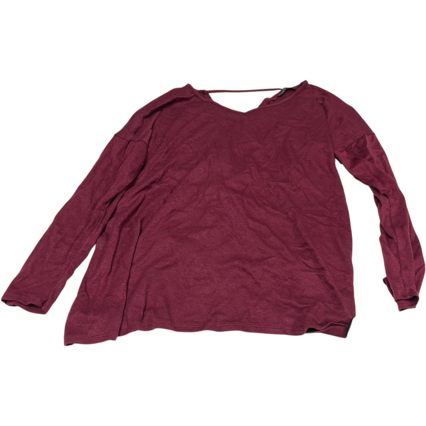 Top Long Sleeve By Clothes Mentor In Red, Size: Xl