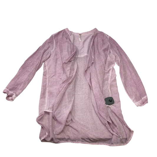 Top Long Sleeve By Free People In Purple, Size: M