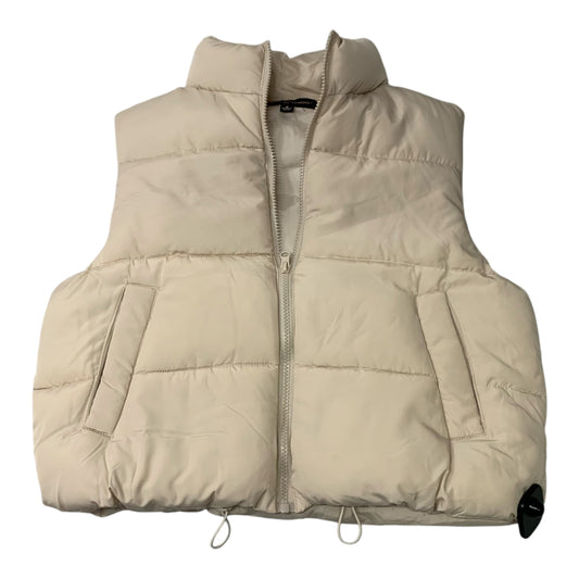 Vest Puffer & Quilted By Almost Famous In Cream, Size: S