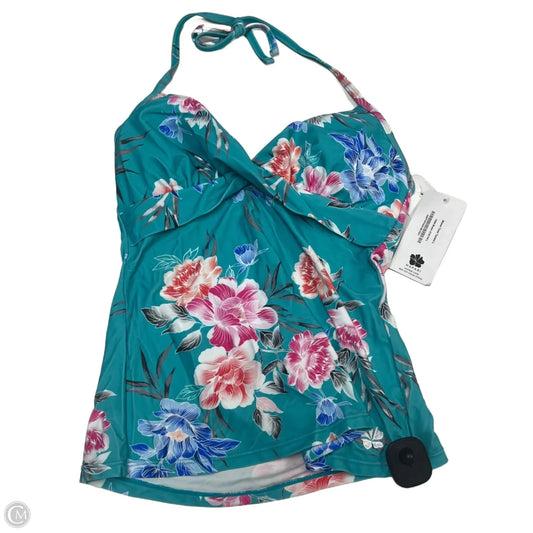 Swimsuit Top By Hapari In Blue, Size: L