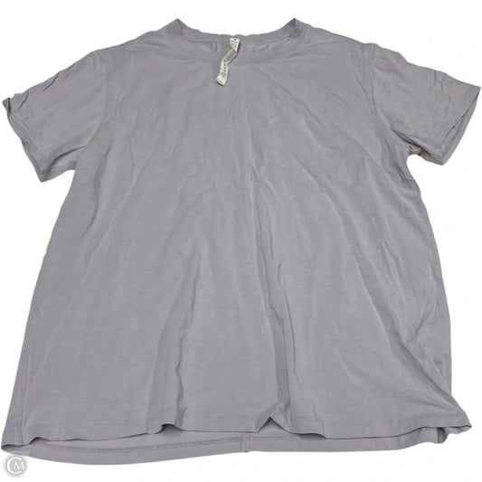 Athletic Top Short Sleeve By Lululemon In Purple, Size: S
