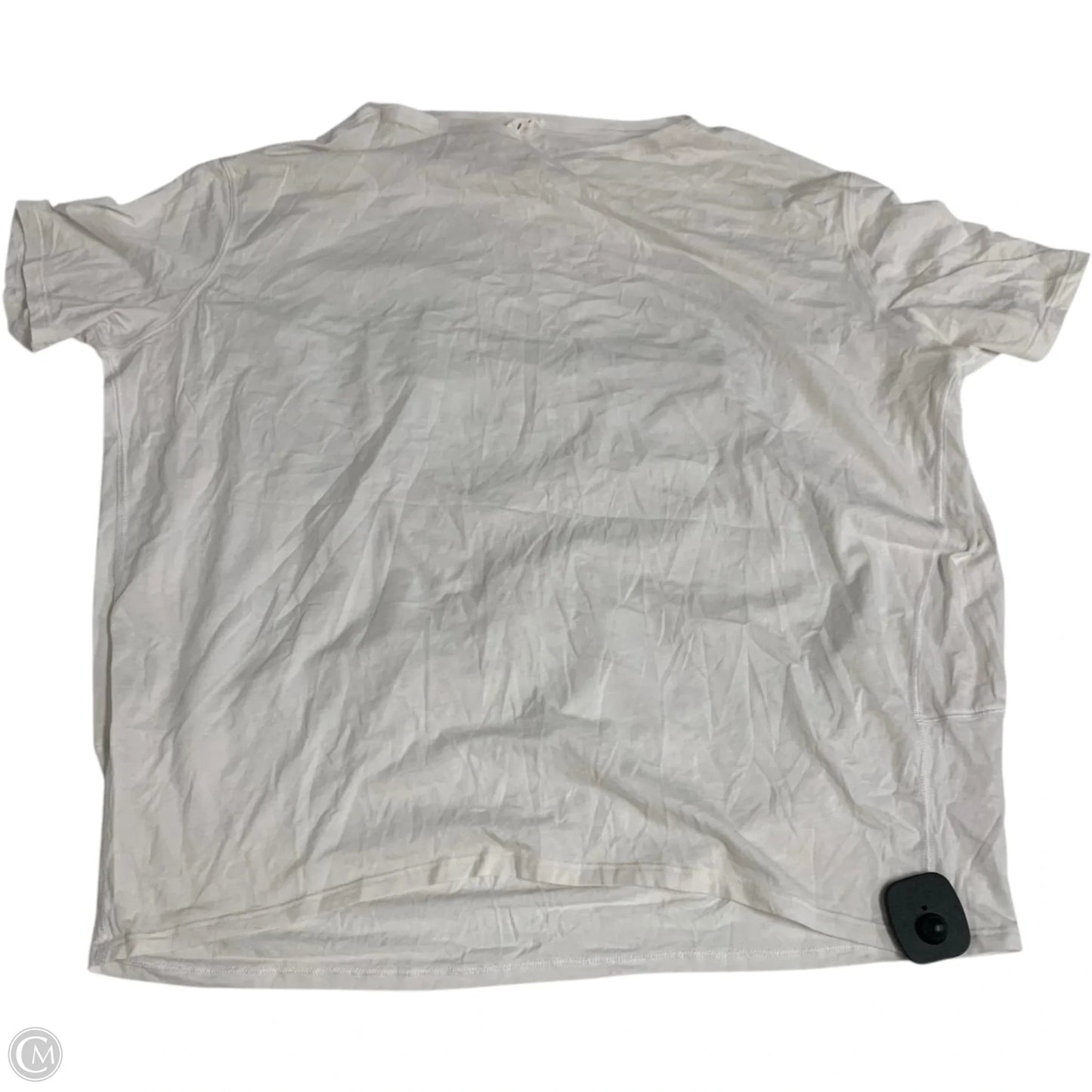 Athletic Top Short Sleeve By Lululemon In White, Size: S