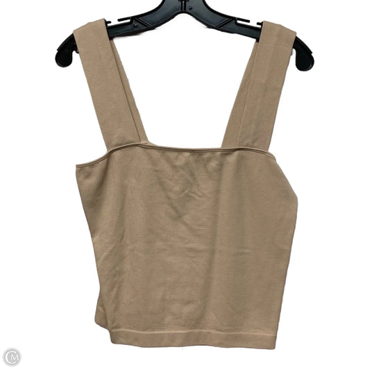 Top Sleeveless By A New Day In Beige, Size: 2x