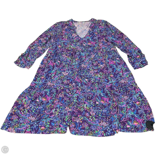 Dress Designer By Lilly Pulitzer In Blue & Pink, Size: M