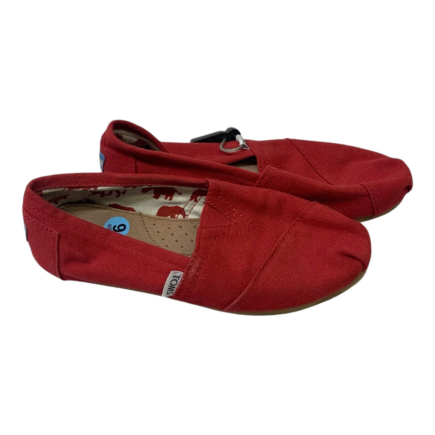 Shoes Flats By Toms In Red, Size: 6