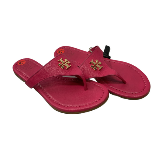 Pink  Sandals Designer By Tory Burch  Size: 6.5