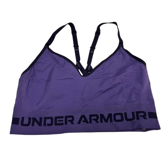 Athletic Bra By Under Armour In Purple, Size: L