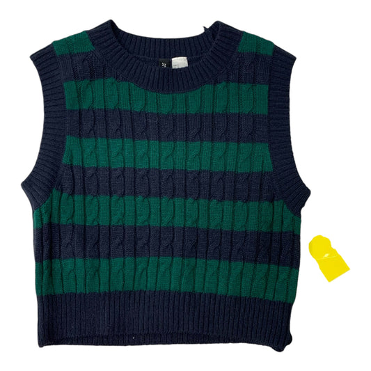 Vest Sweater By Divided In Blue & Green, Size: S