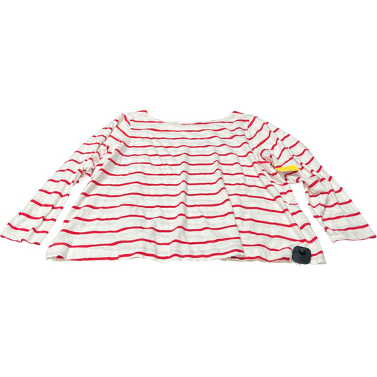 Top Long Sleeve By Old Navy In Red & White, Size: 2x