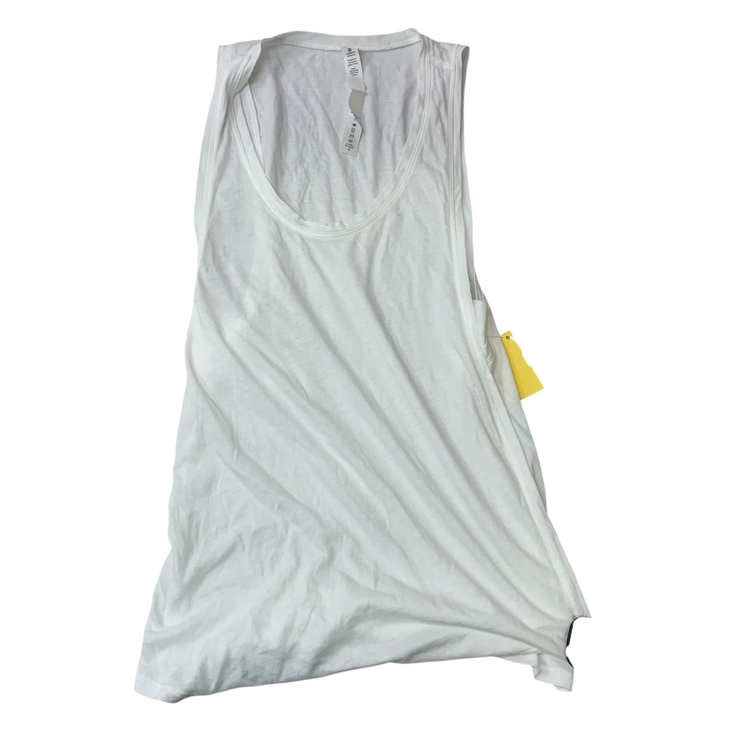 Athletic Tank Top By Lululemon In White, Size: S