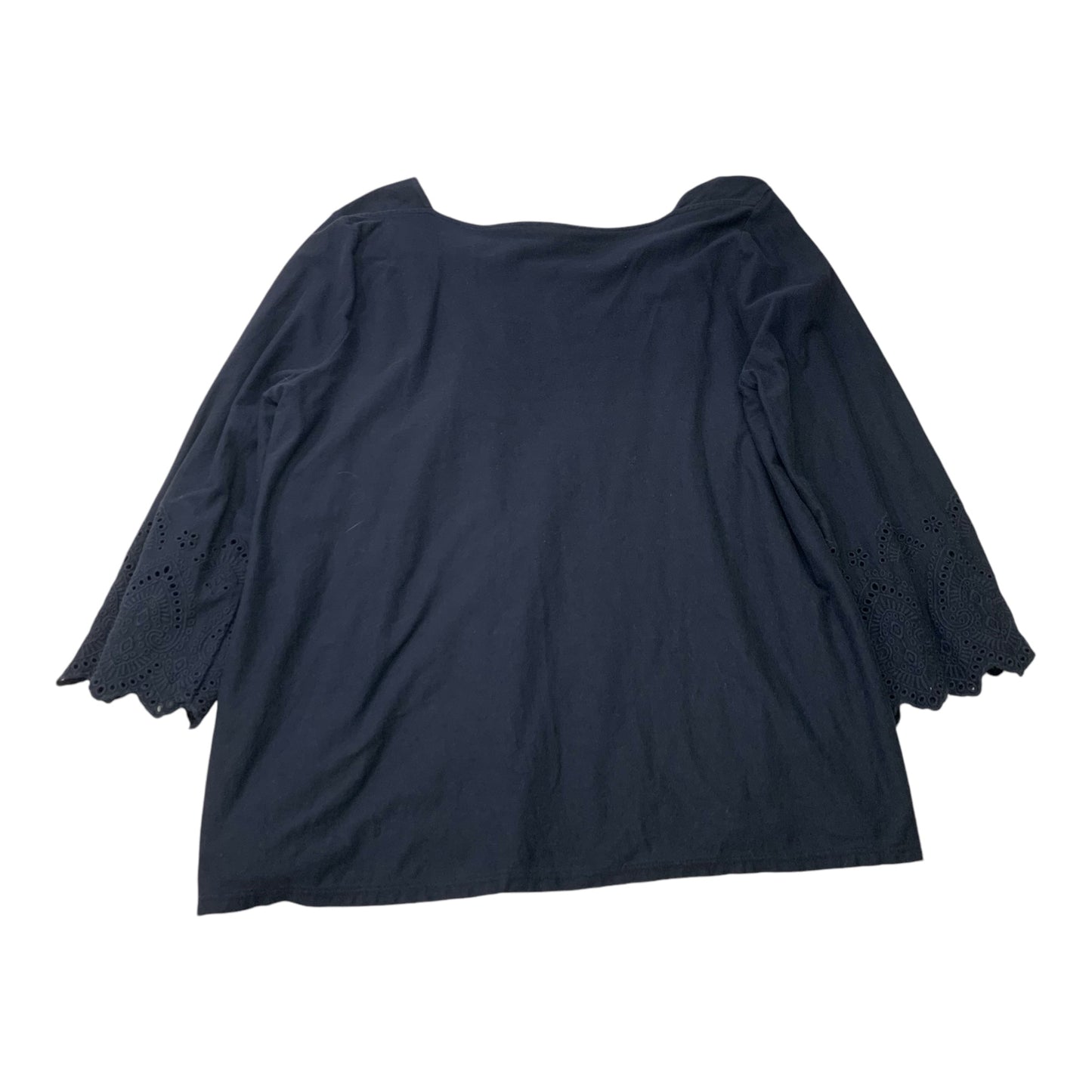 Top Long Sleeve By J. Jill In Navy, Size: L