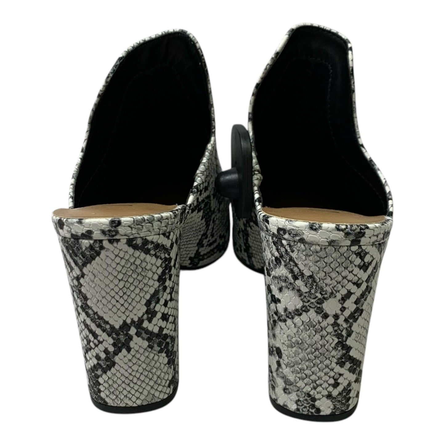 Shoes Heels Block By Wild Pair In Snakeskin Print, Size: 8.5