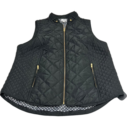 Vest Puffer & Quilted By Crown And Ivy In Black, Size: 1x