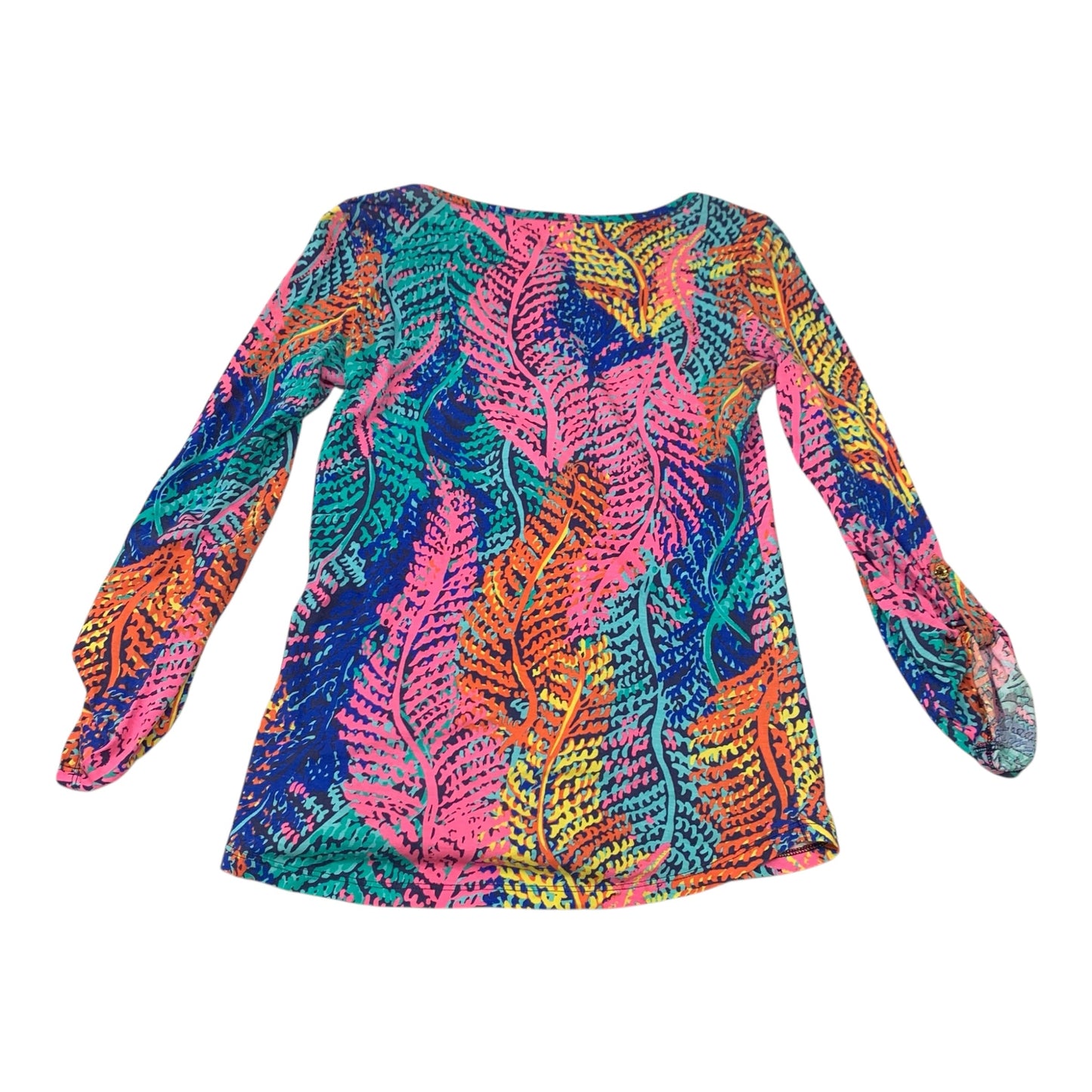 Top Long Sleeve Designer By Lilly Pulitzer In Multi-colored, Size: Xs