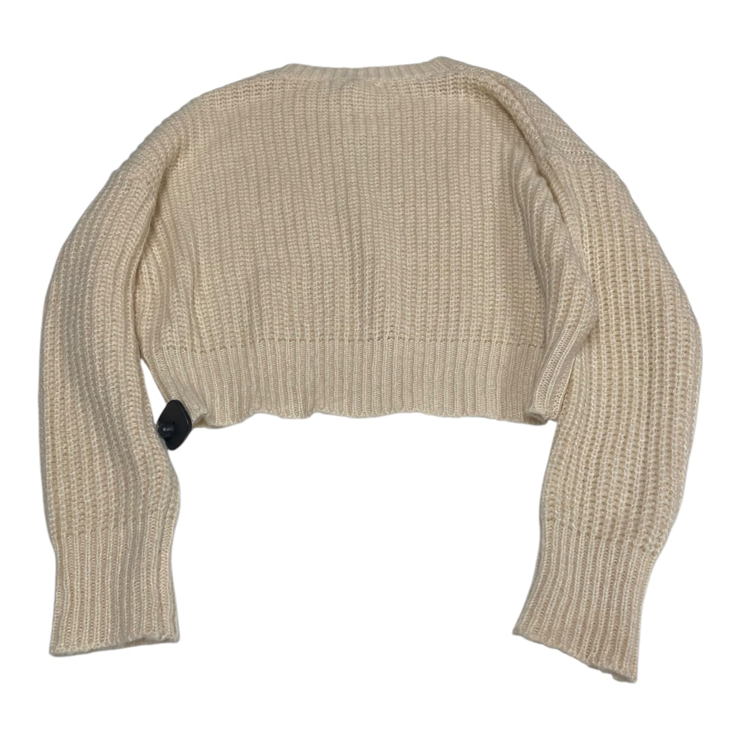 Sweater By Clothes Mentor In Cream, Size: L