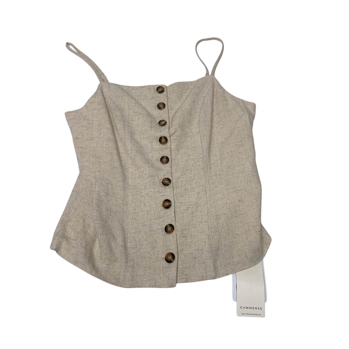 Top Sleeveless By Clothes Mentor In Beige, Size: L