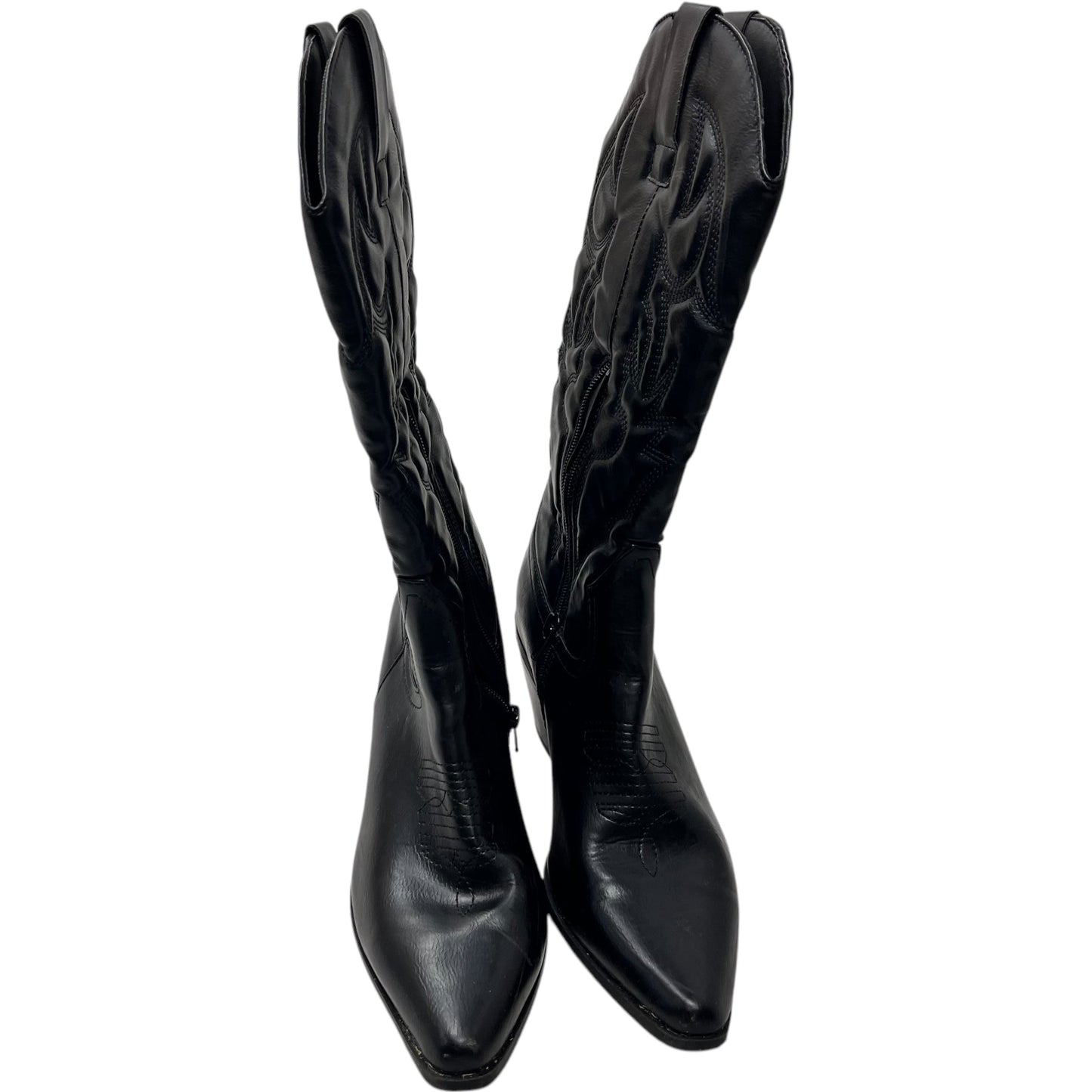 Boots Western By Justfab In Black, Size: 8